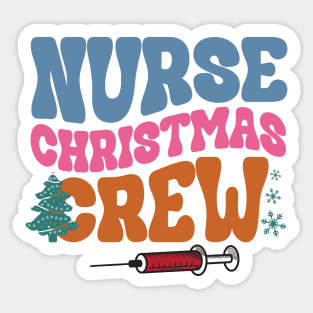 Nurse Christmas Crew Sticker